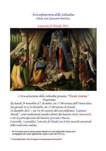 CONCERTO DI NATALE 18 DICEMBRE 2021 CHIESA DI SAN GIOVANNI BATTISTA CAGLIARI 